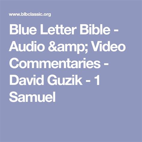 blueletterbible org commentary|blue letter bible commentaries guzik.